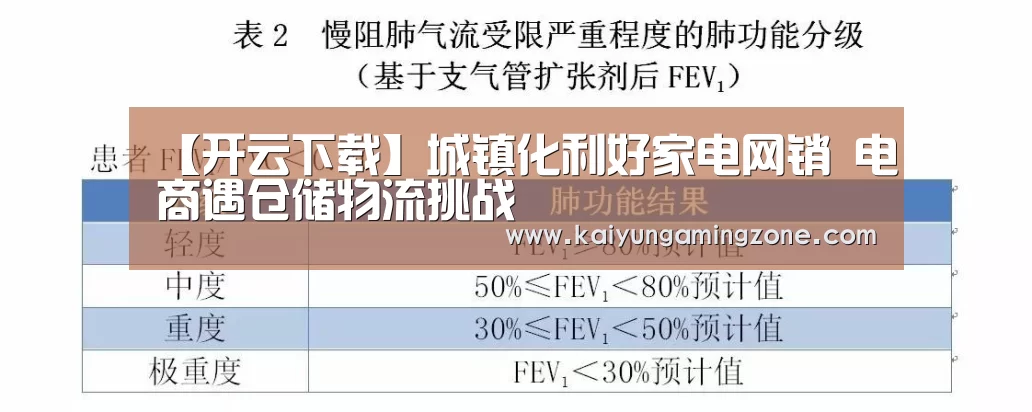 【开云下载】城镇化利好家电网销 电商遇仓储物流挑战